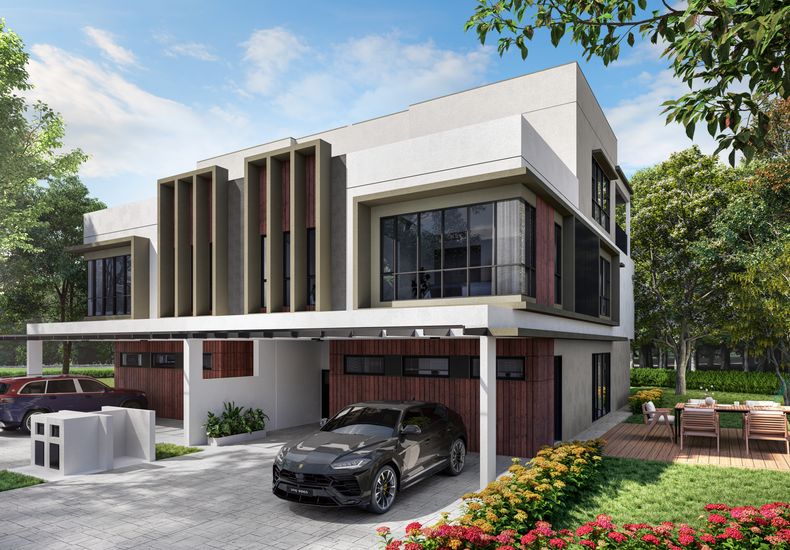 An artist’s impression of “Oak” at The Kews.