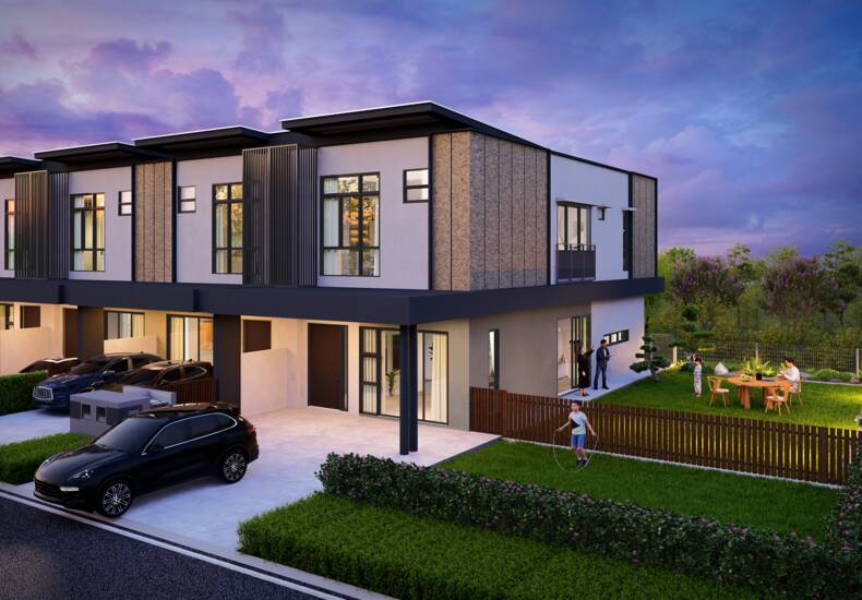 An artist’s impression of “Maple” at The Kews.