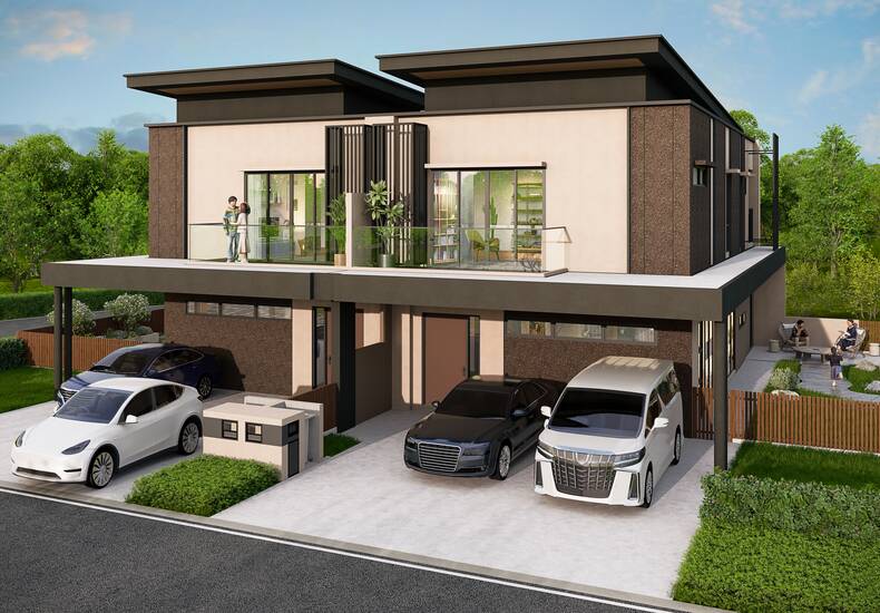 An artist’s impression of “Acacia” at The Kews.