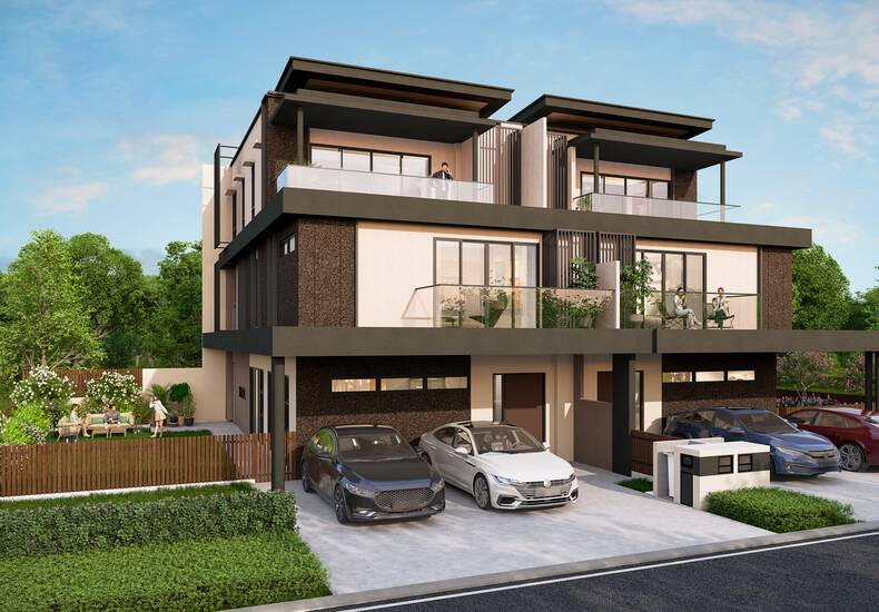 An artist’s impression of “Banyan” at The Kews.